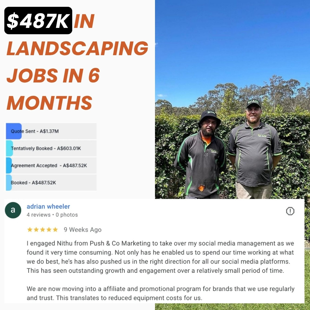 $487K in landscaping jobs in 6 months