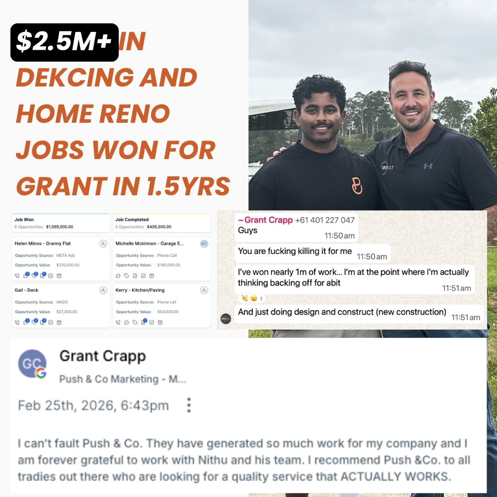 $2.5M+ in decking and home reno for Grant