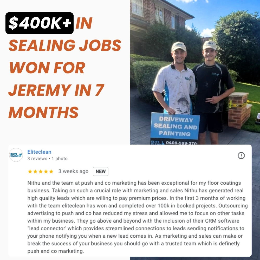 $400K+ in sealing jobs for Jeremy