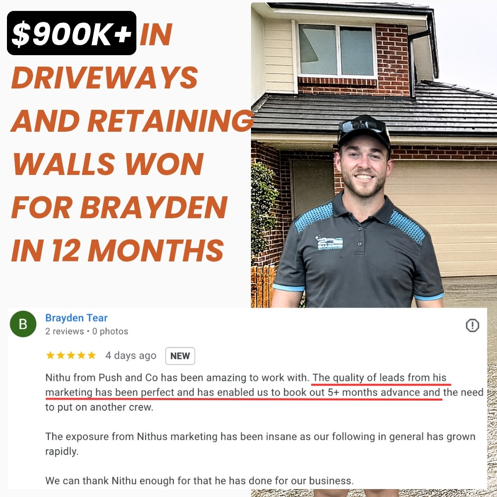 $900K+ in driveways for Brayden