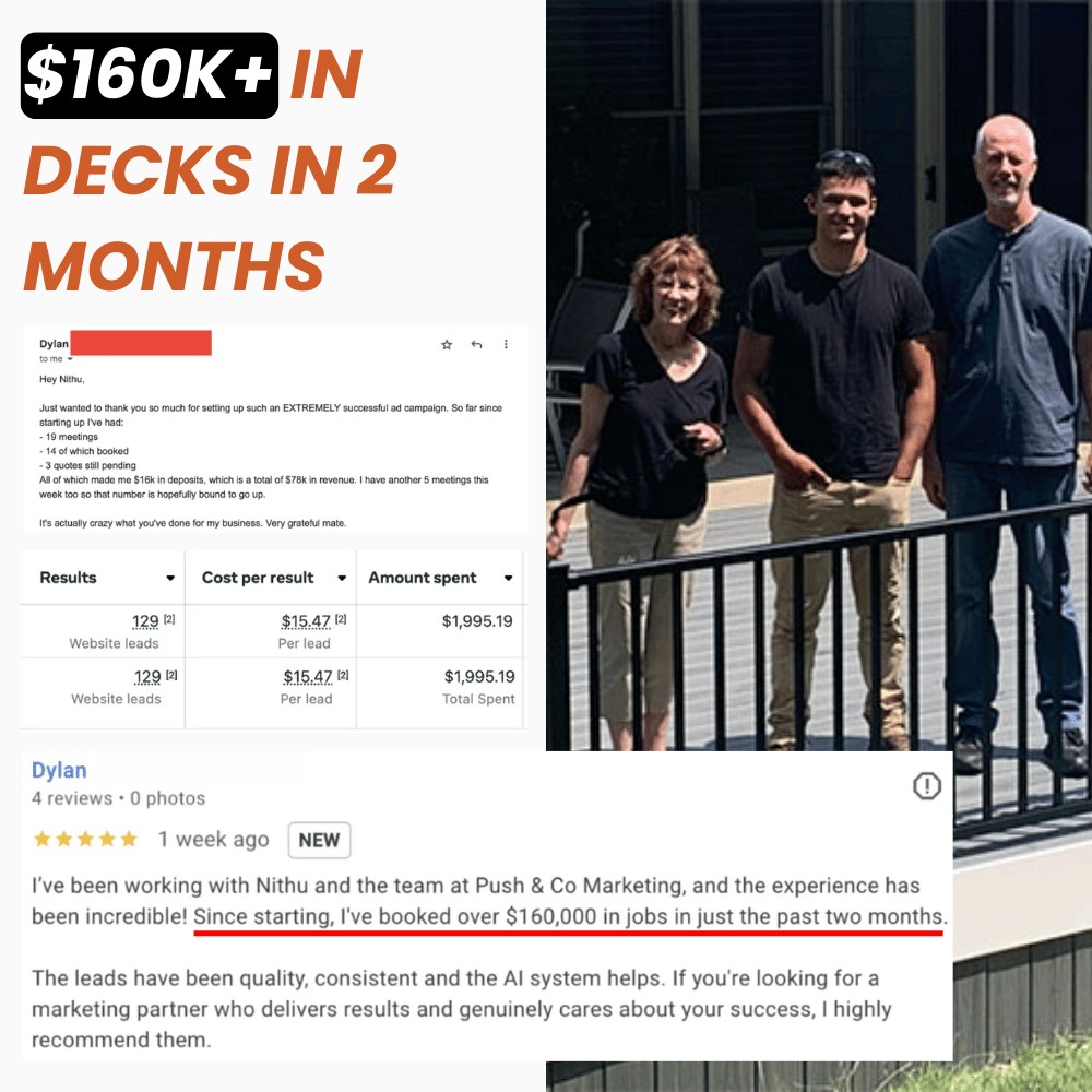 Client review with photo