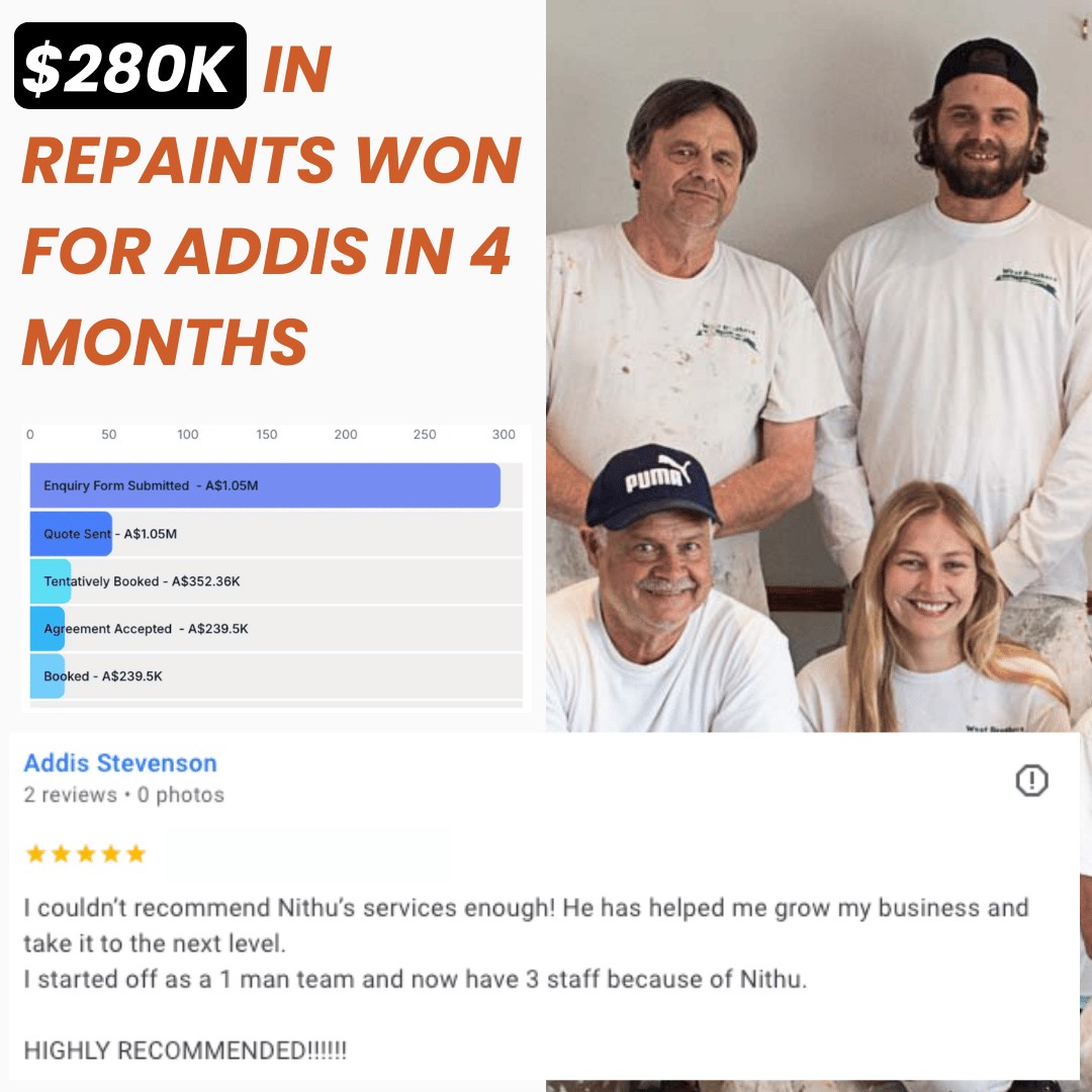 Client review with photo