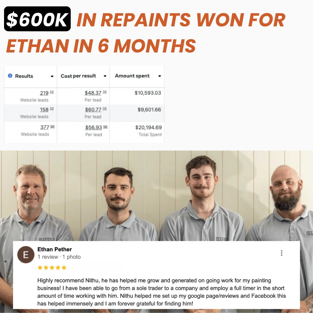 Client review with photo